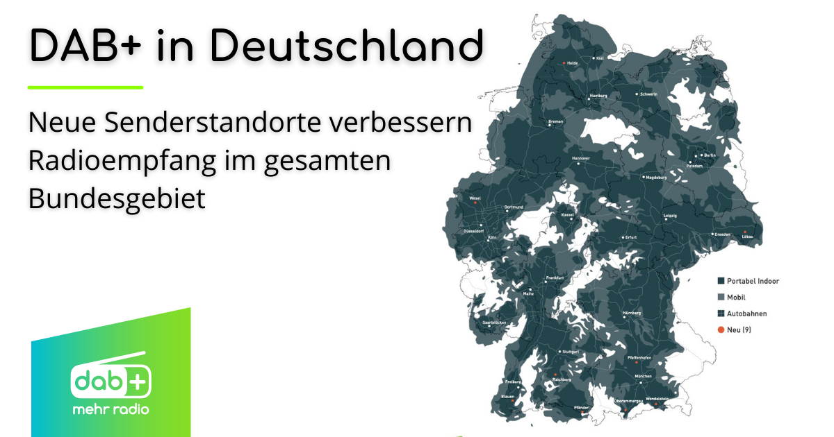 DAB+ in Deutschland Besserer Empfang bundesweit